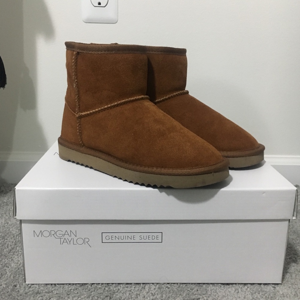 Morgan Taylor suede booties